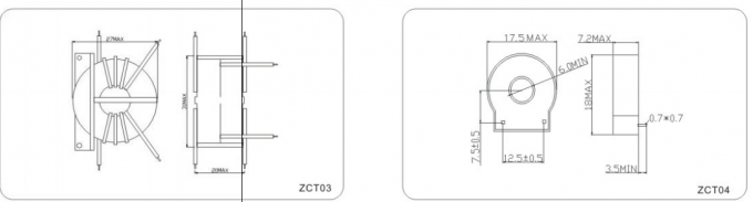 Zct Core Zero Sequence Mini Current Transformer ZCT Single Phase Toroidal Solid ...
